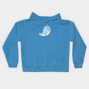 Cute Narwal Doodle Kids Hoodie